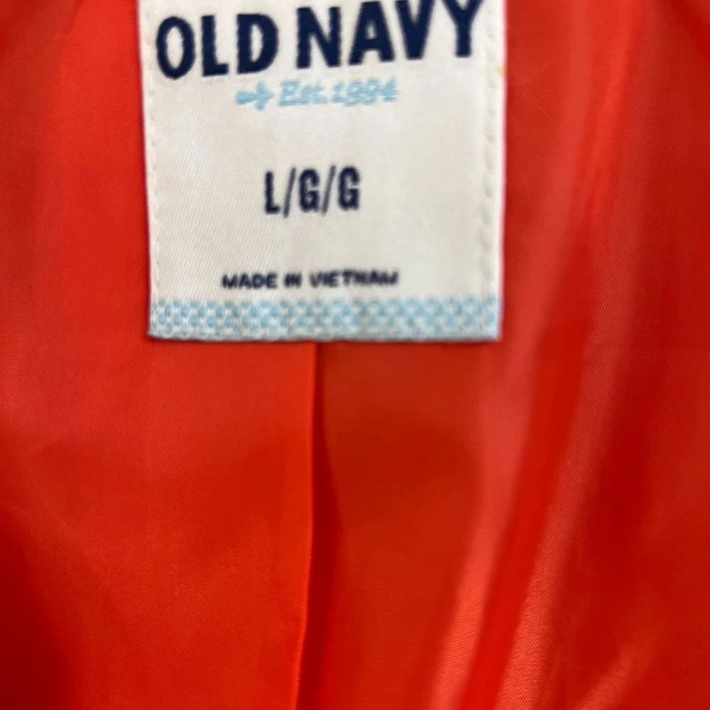 Old Navy Women's Bold Orange Peacoat - Picture 4 of 4